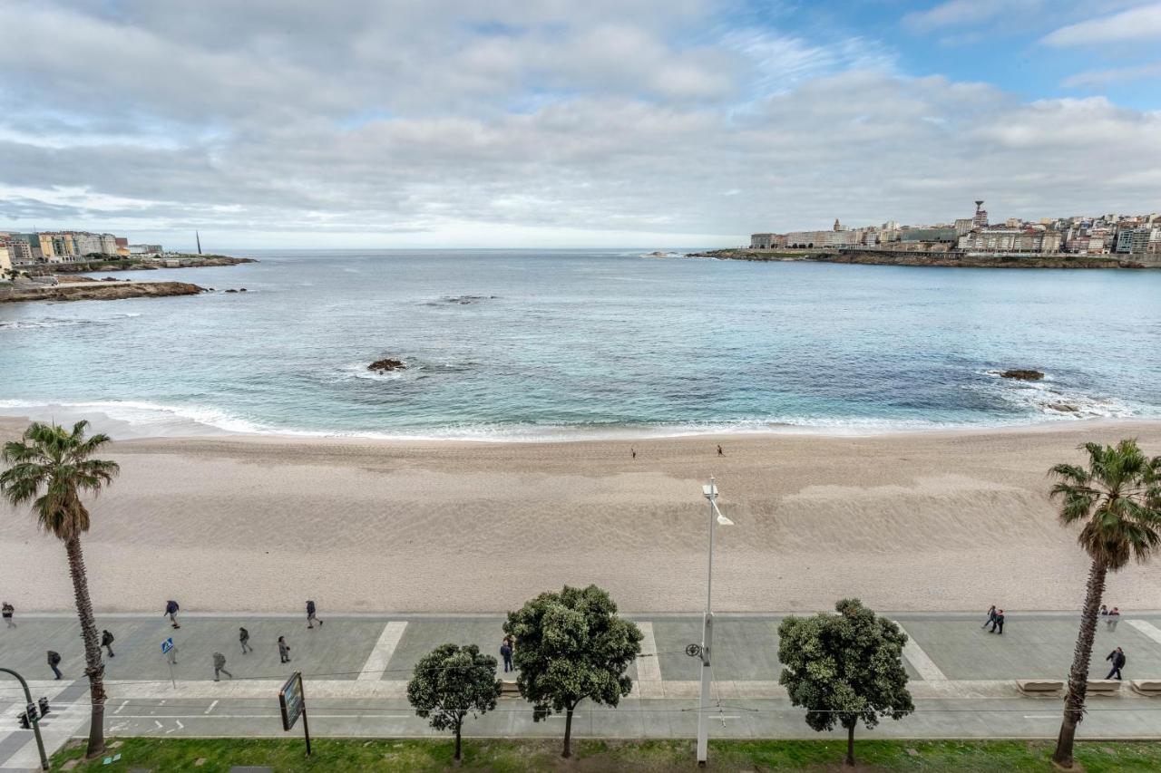 Apartamento En Primera Linea De Playa Riazor آكورونيا المظهر الخارجي الصورة