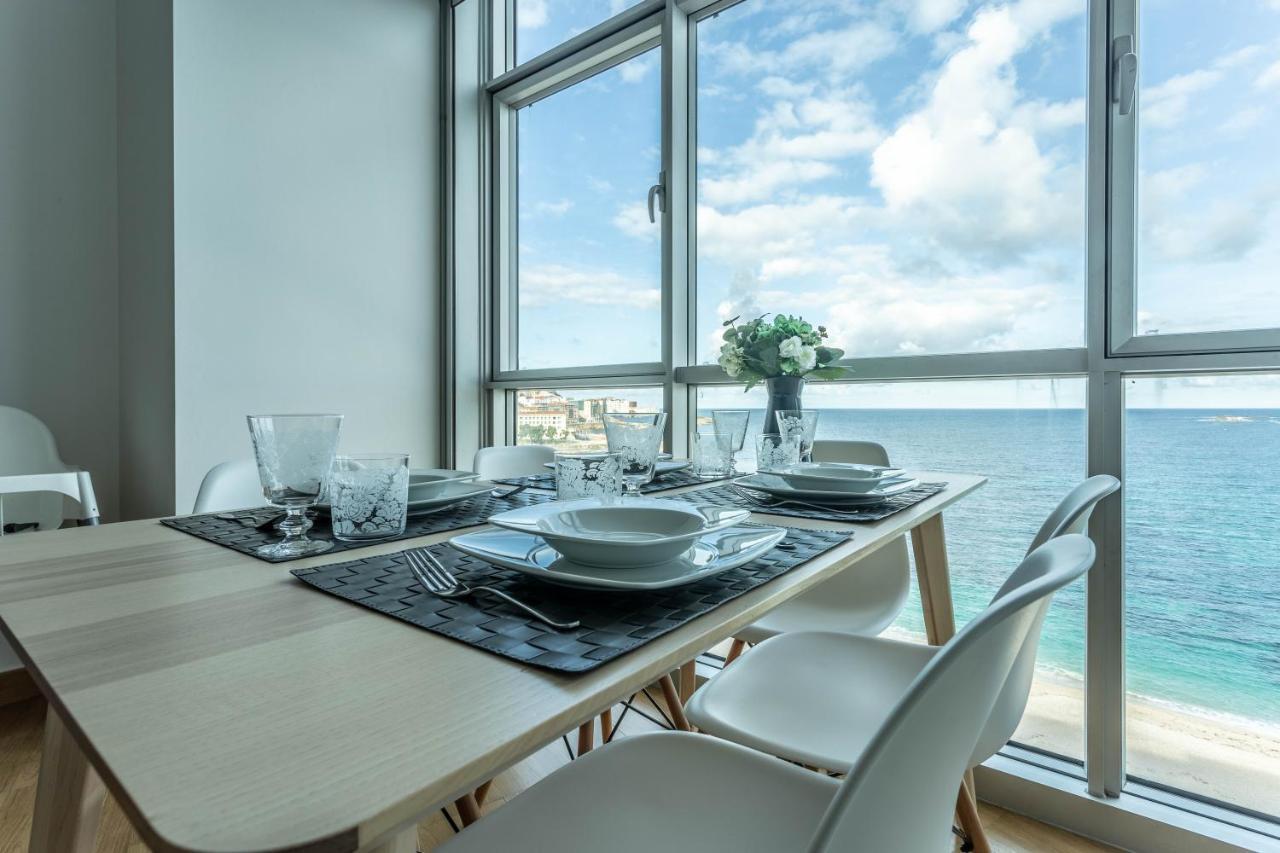 Apartamento En Primera Linea De Playa Riazor آكورونيا المظهر الخارجي الصورة